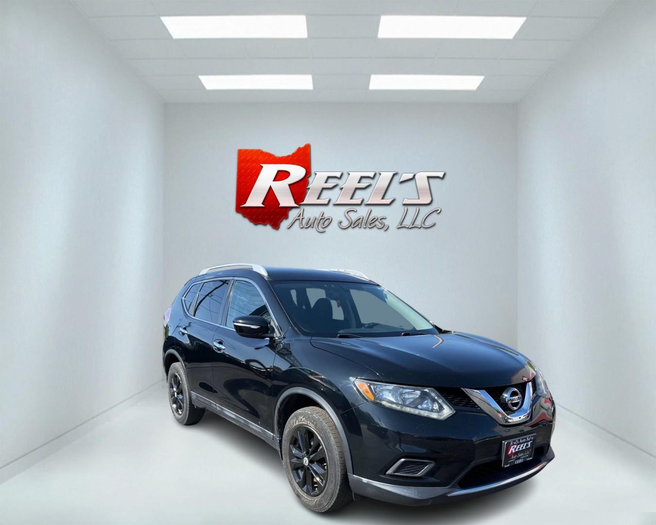2014 Black /Black Nissan Rogue SV AWD (5N1AT2MV7EC) with an 2.5L I4 DOHC 16V engine, Automatic transmission, located at 11115 Chardon Rd. , Chardon, OH, 44024, (440) 214-9705, 41.580246, -81.241943 - Photo#1
